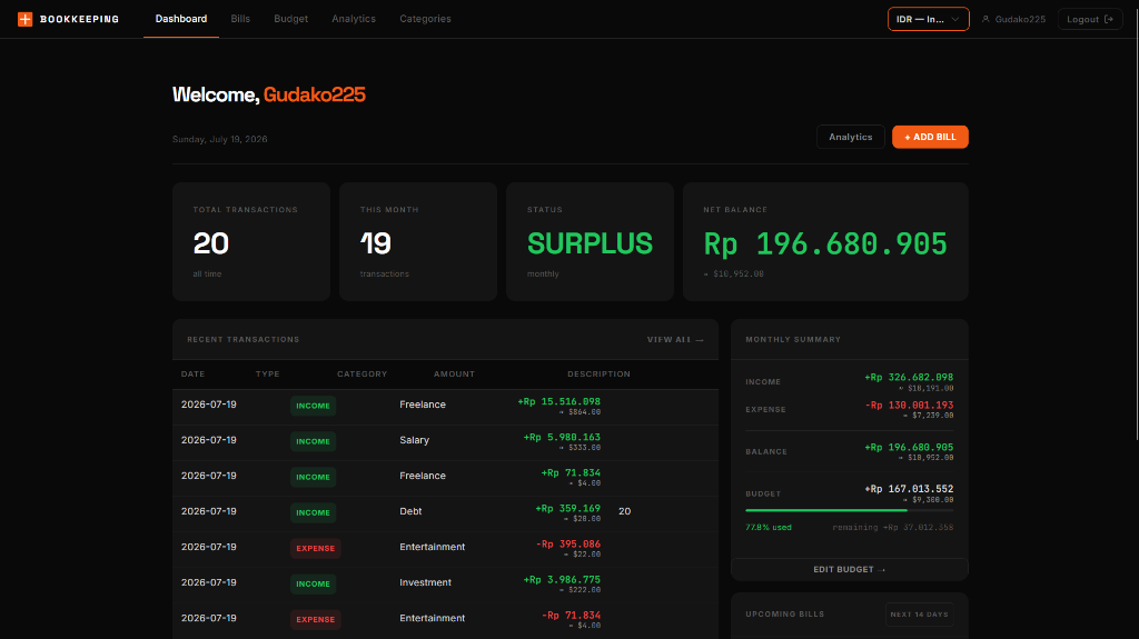Multi-Currency & Bill Management